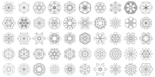 Vector 50 ornamental mandala vector design