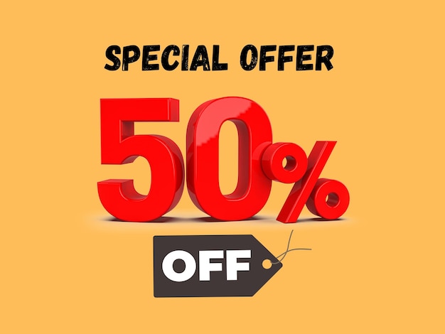 50%オファー ポスター