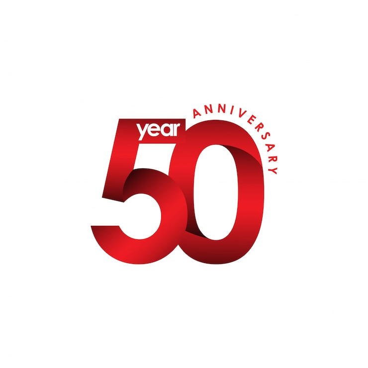 Vector 50 년 기념일 벡터 템플릿 디자인 일러스트 레이션