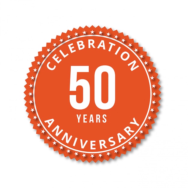 Vector 50 years of celebrations design vector