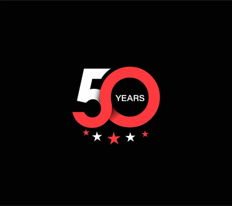 Vector 50e verjaardag viering ontwerp.