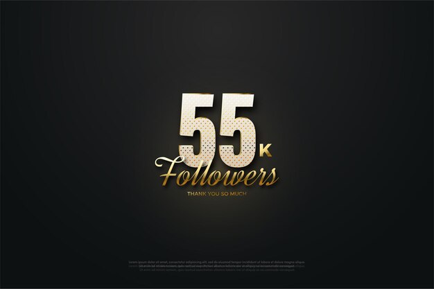 55,000 명의 팔로워와 숫자