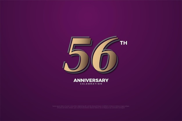 56th anniversary celebration with classic numbers.