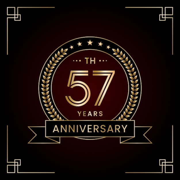 57th Anniversary Logo Design