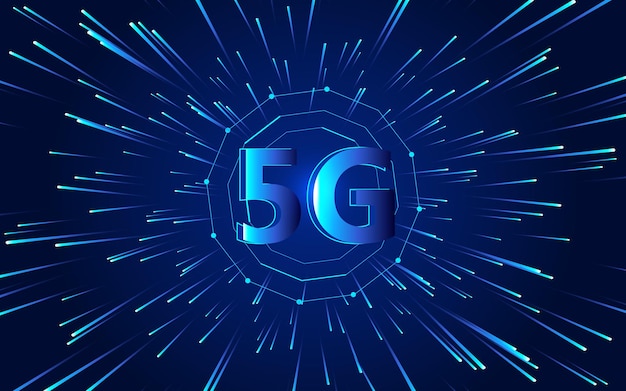 5g highspeed ontwikkelingsconcept creatieve kaart