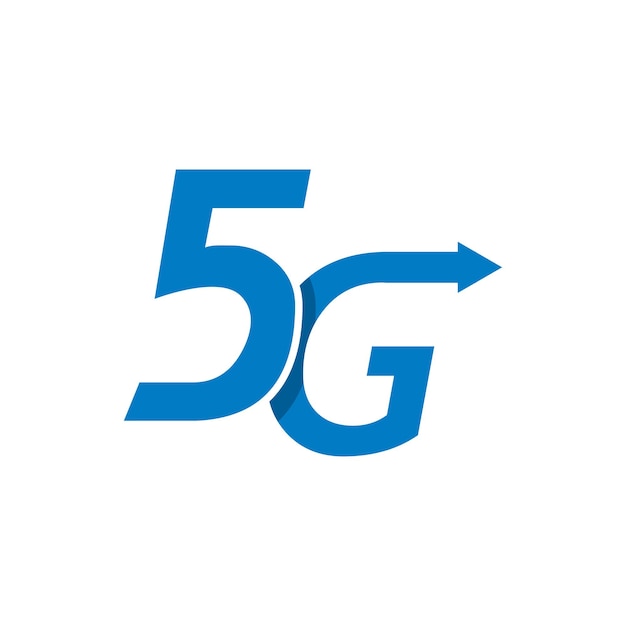 모바일 장치 또는 미디어 소셜 앱 터 일러스트에 대한 5g 아이콘