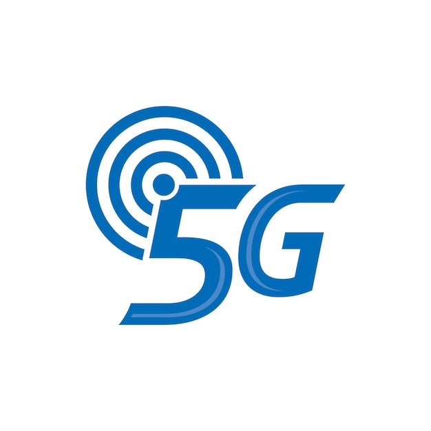 ベクトル モバイルデバイスまたはメディアソーシャルアプリのベクトルイラストのための 5g アイコン