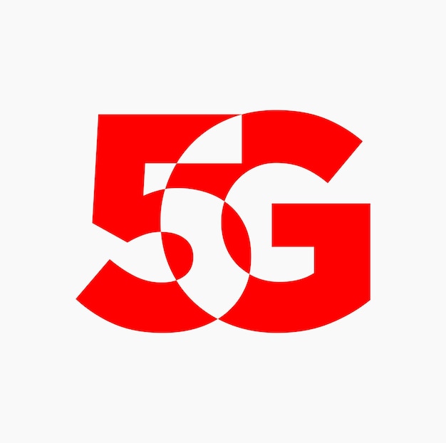 5g merknaam beginletters pictogram. 5g-monogram.