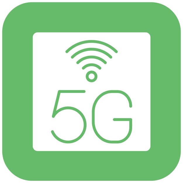 Vector 5g netwerk icoon vector afbeelding kan worden gebruikt voor de toekomst