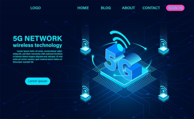 5G network landing page