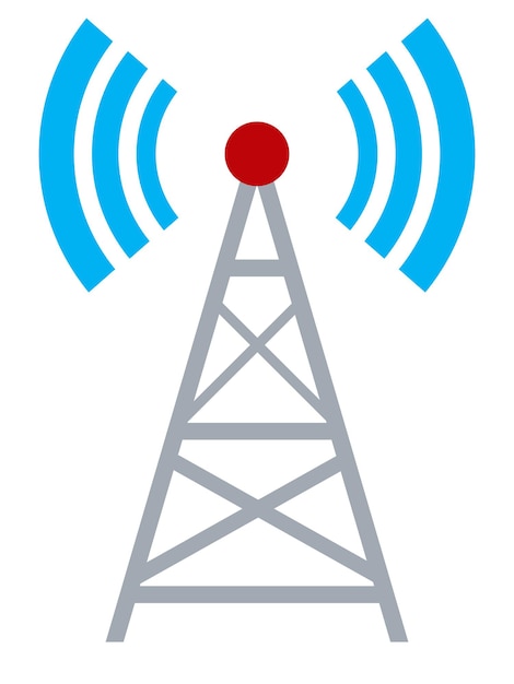 Tecnologia di rete 5g. torre di comunicazione internet wireless ad alta velocità. la stazione base, mobile da