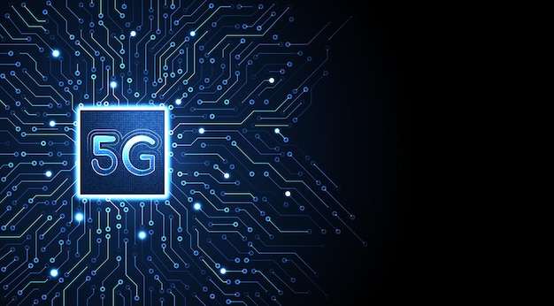 5g network wireless technology background global network high speed network