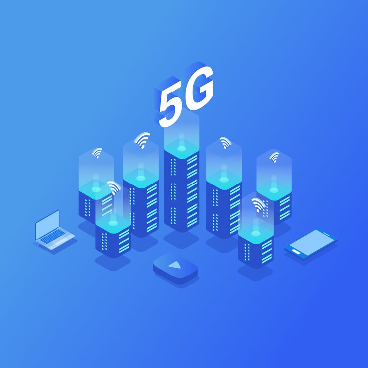 5G nieuwe draadloze internet wifi-verbinding.
