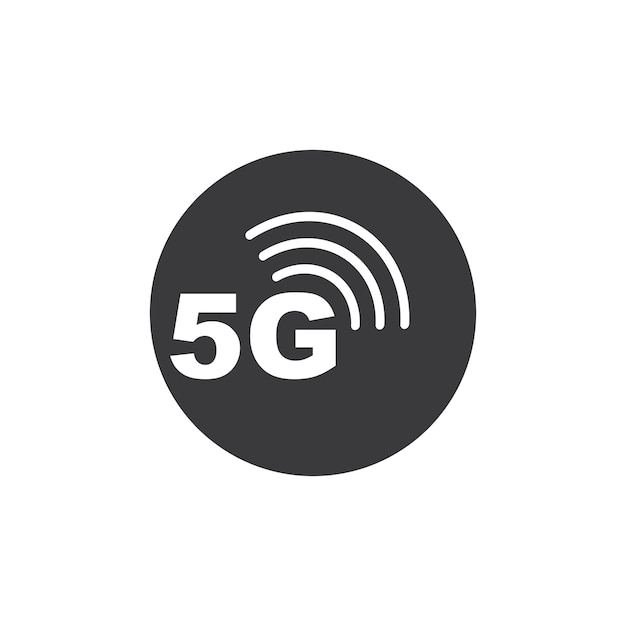 5g signal vector icon design template