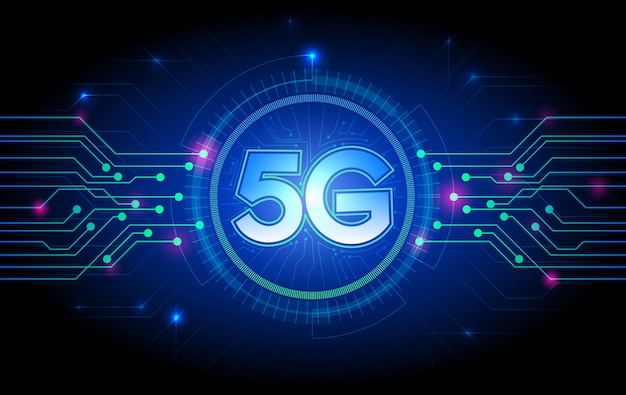 Технологический фон 5g.