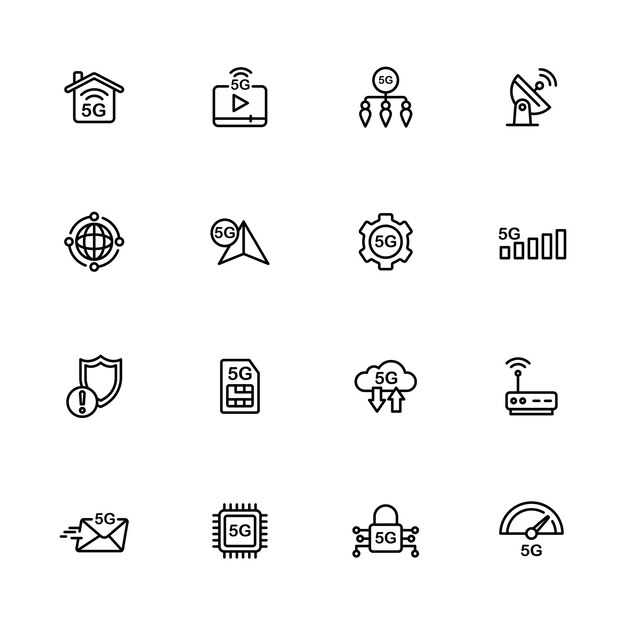 Икона технологии 5G