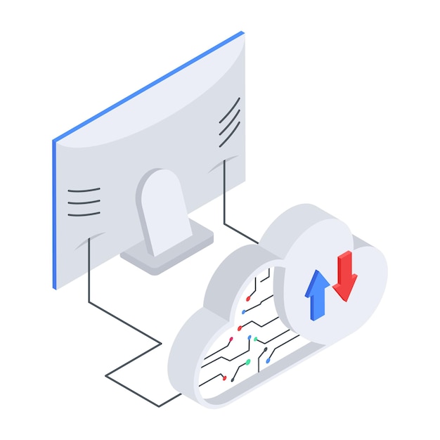 5G Technology Isometric Icon