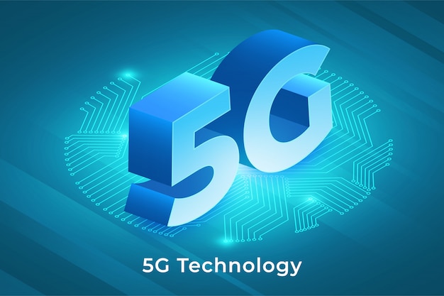 5g technology isometric