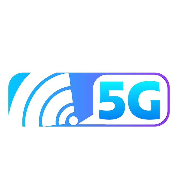 5G Vector Icon 5th Generation Wireless Internet Network Connection Information