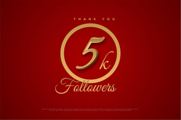 5k followers with flat numbers.