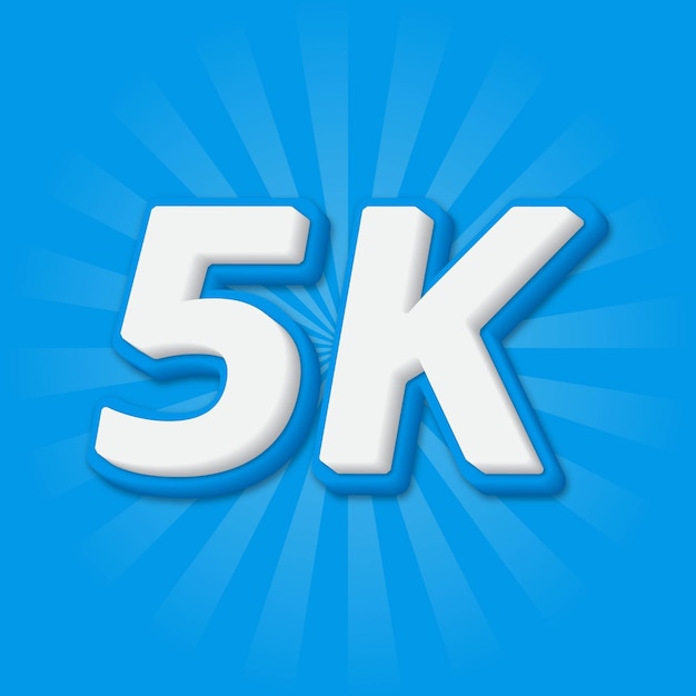 5k social media netwerk volgers viering