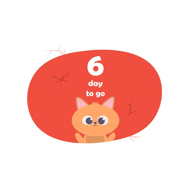 6 day left badges and stickers number of day left