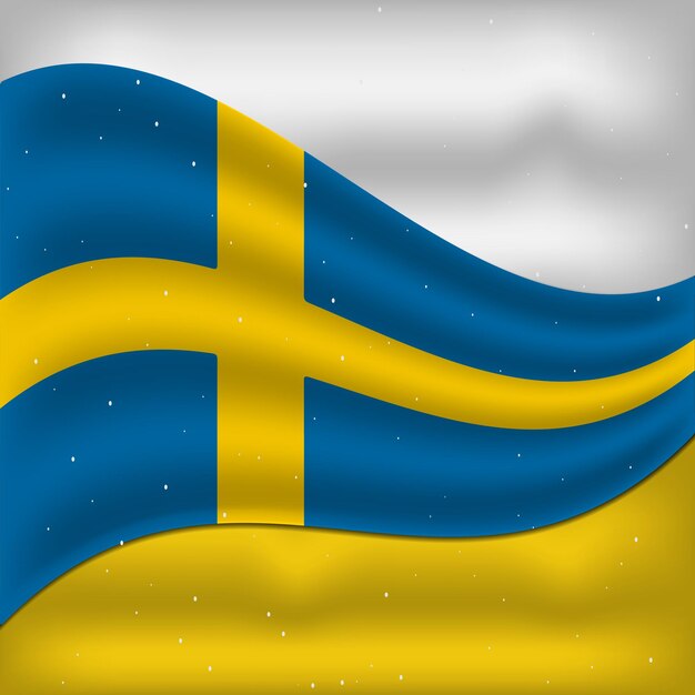 6 June Sweden independence day flag design