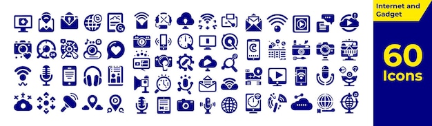 60 Internet Icons set