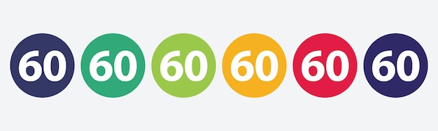 60 number icon