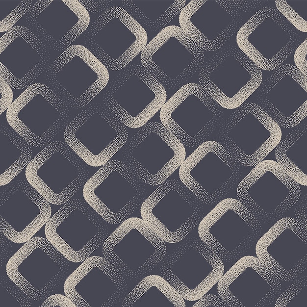 60-х годов ретро бесшовные модели округлые наброски ромб штриховкой абстрактного фона вектор. эстетическая геометрическая структура пунктирная тонкая текстура повторяющиеся обои. современный орнамент бохо искусство иллюстрации