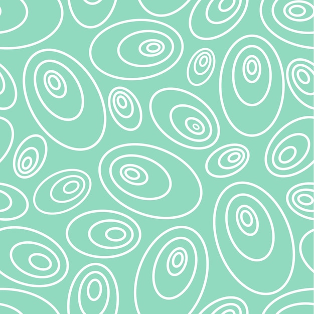 60s retro vintage abstract pattern with ovals