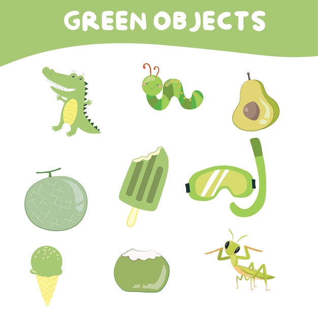 61 Green Objects