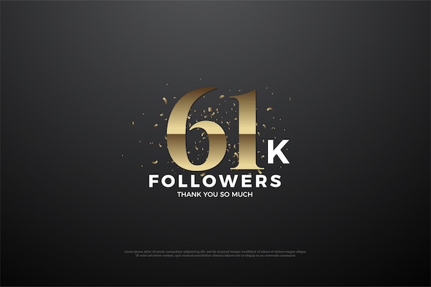 61k followers with a combined gold number.