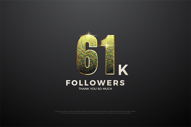 61k followers with sparkling numbers.