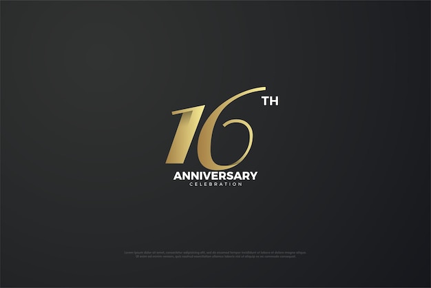 클래식 플랫 넘버가 있는 61주년.