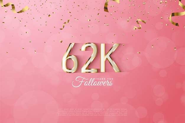 62.000 volgers met prachtige nummerkleuren.