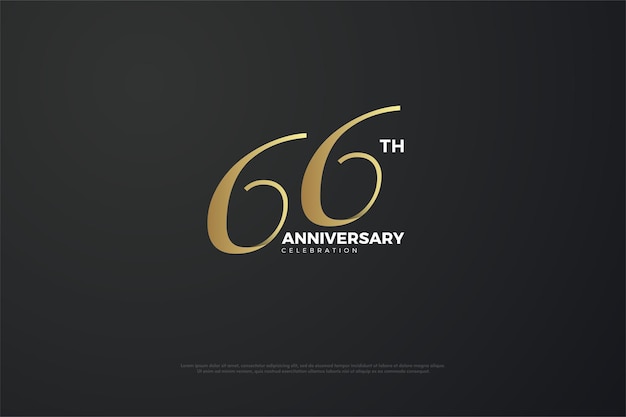 66th anniversary with unique numbers