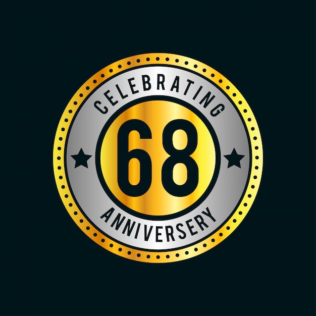 68 years of celebrations vector 