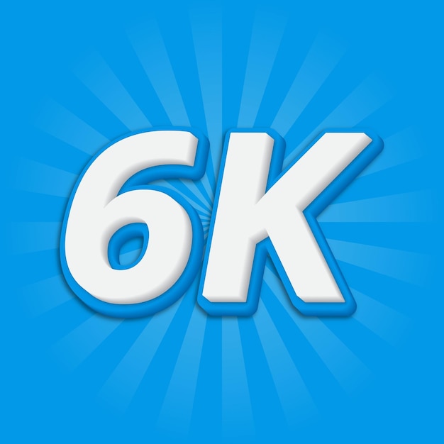 6k social media network followers celebration