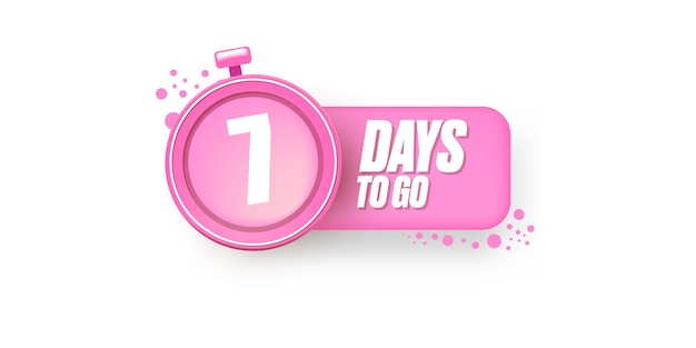 Vector 7 days to go banner design template