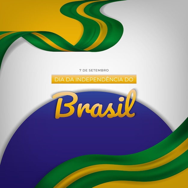 7 de Setembro Independencia do Brasil Begroeting met lintjes Onafhankelijkheidsdag van Brazilië