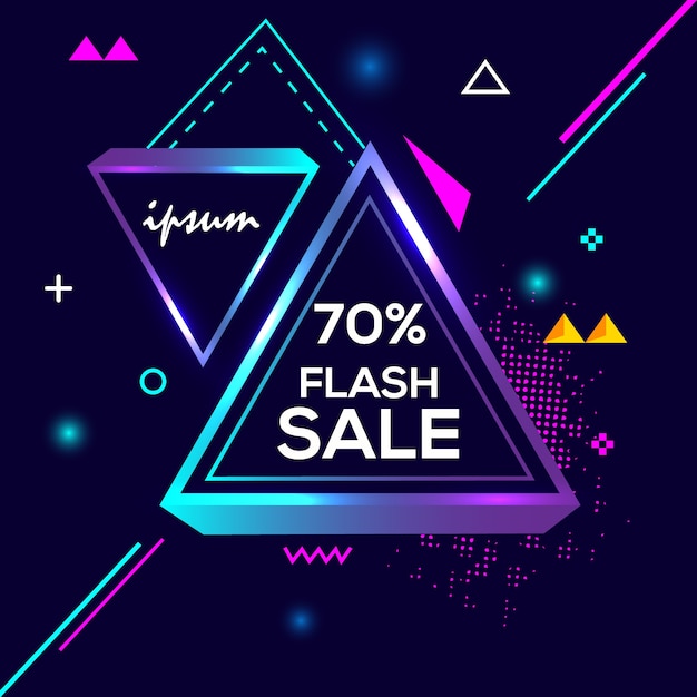 Sconto del 70% su banner di geometria creativa in vendita flash speciale