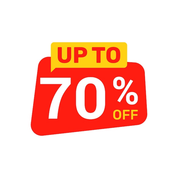 70% 할인 일러스트 템플릿 디자인