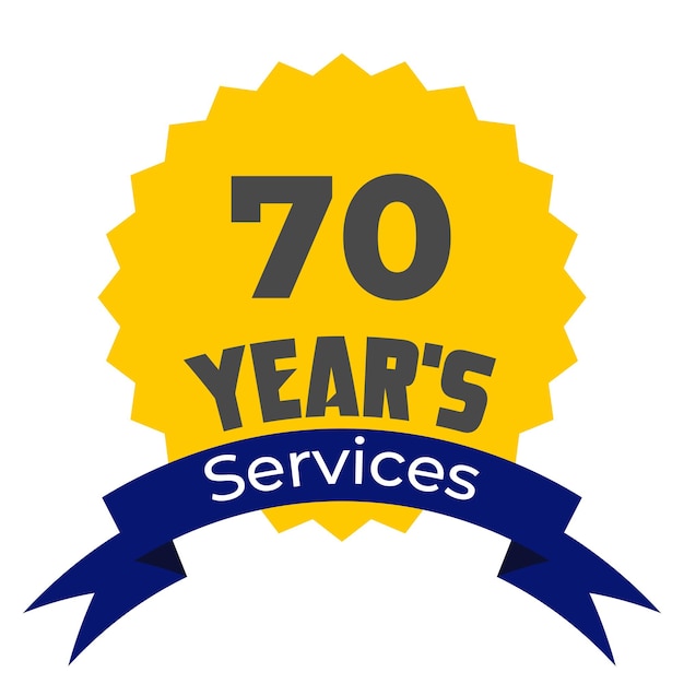 Vector 70 years of services