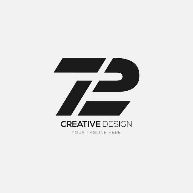 72 creative numbered monogram logo