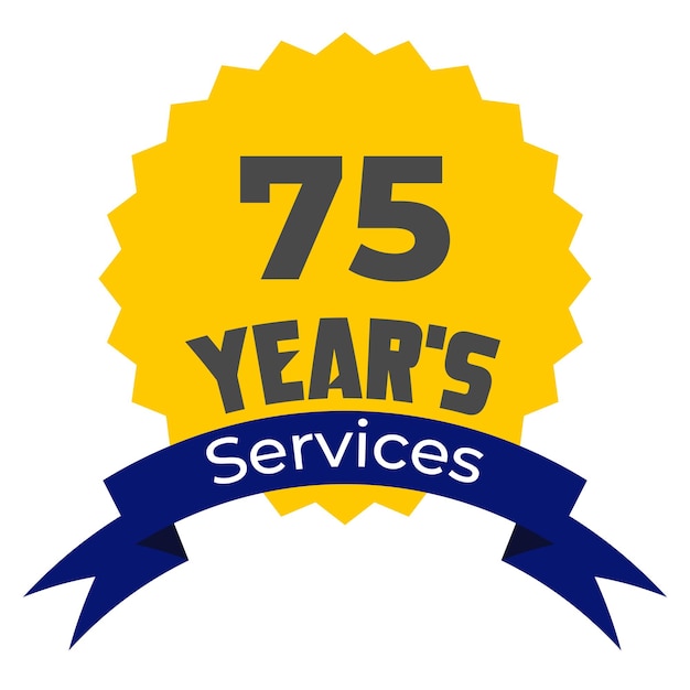 Vector 75 years of services