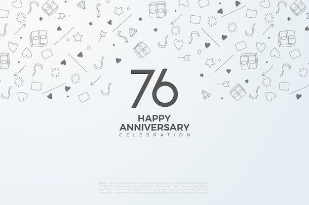썸네일 일러스트를 배경으로 한 76주년 기념
