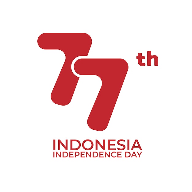 Logo del 77° giorno dell'indipendenza dell'indonesia