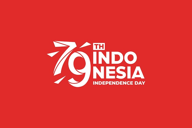 Vector 78th indonesia independence day logotype icon