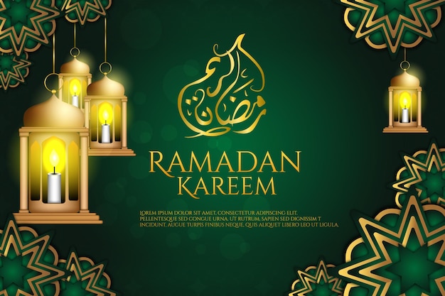 79 lusso ramadan kareem lanterna sfondo colore blu e oro